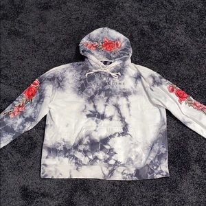 Authentic Civil Regime tie dye and detailed hoodie